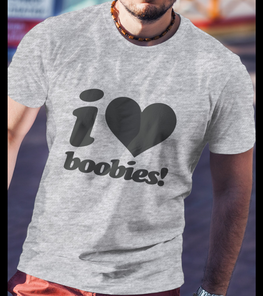 Rash I Love Boobies I Heart Boobies T-Shirt