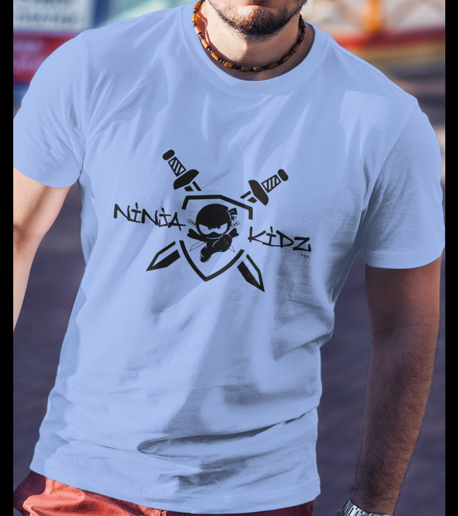 Ninja Kidz Shield With Swords And Ninja Character T-Shirt