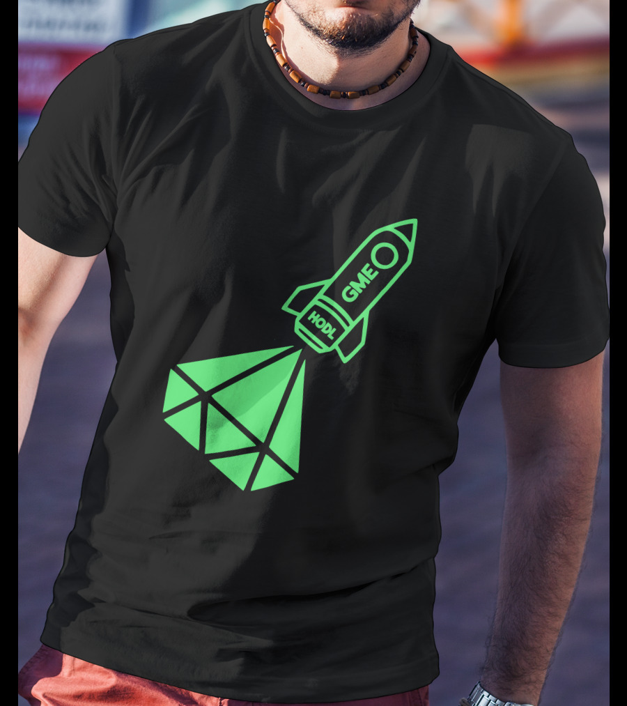 GME HODL Rocket To The Moon St. Patrick's Day Green T-Shirt