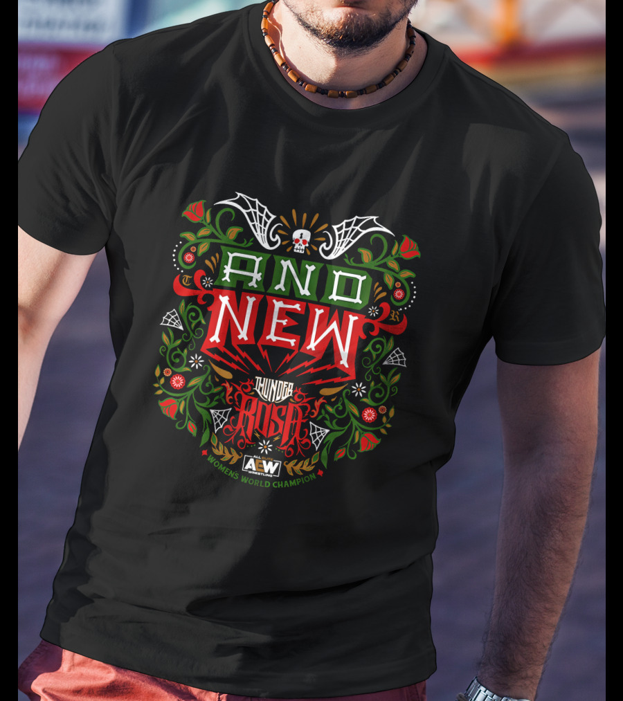 And New Thunder Rosa Women's World Champion AEW T-Shirt