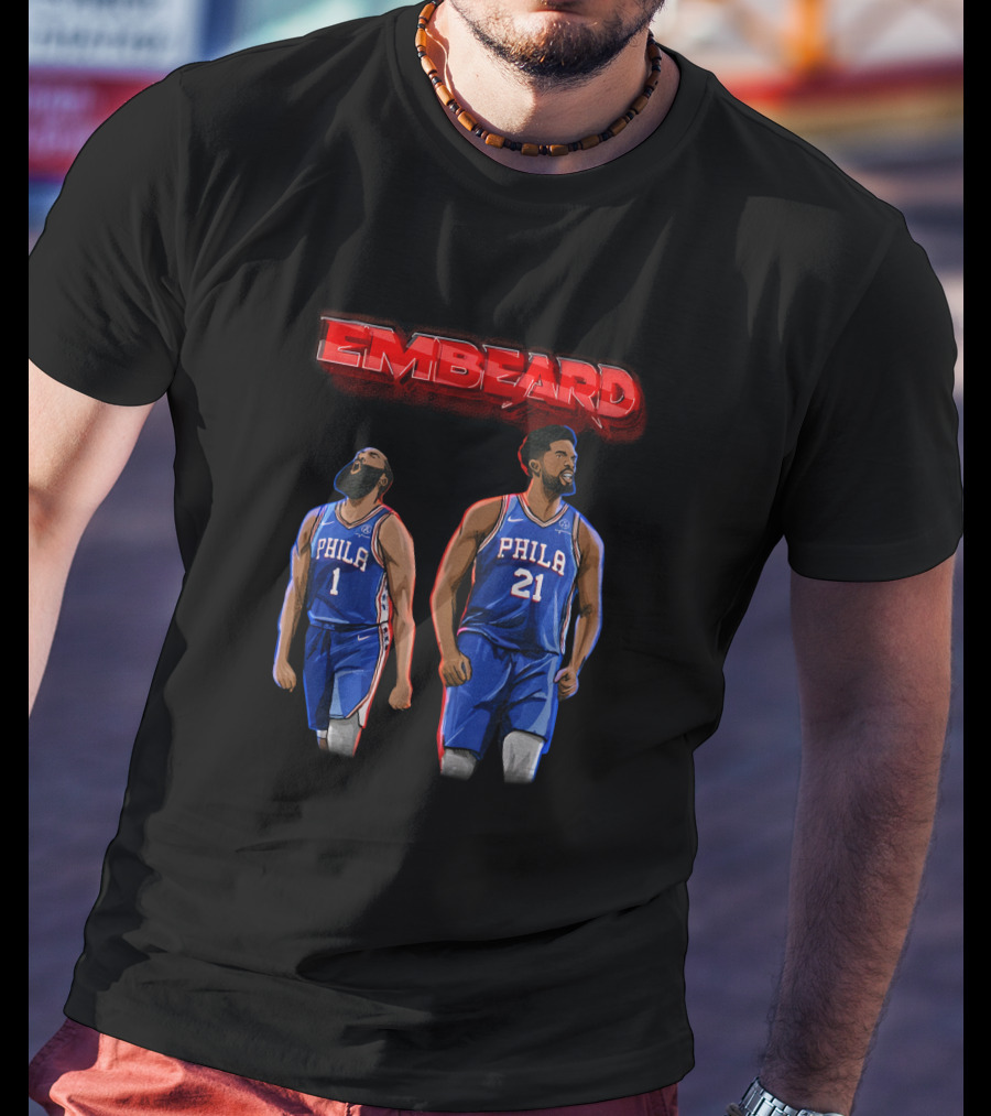 Embeard Philly Dynamic Duo Philadelphia 76ers Dsaraiyart Creator Spring T-Shirt