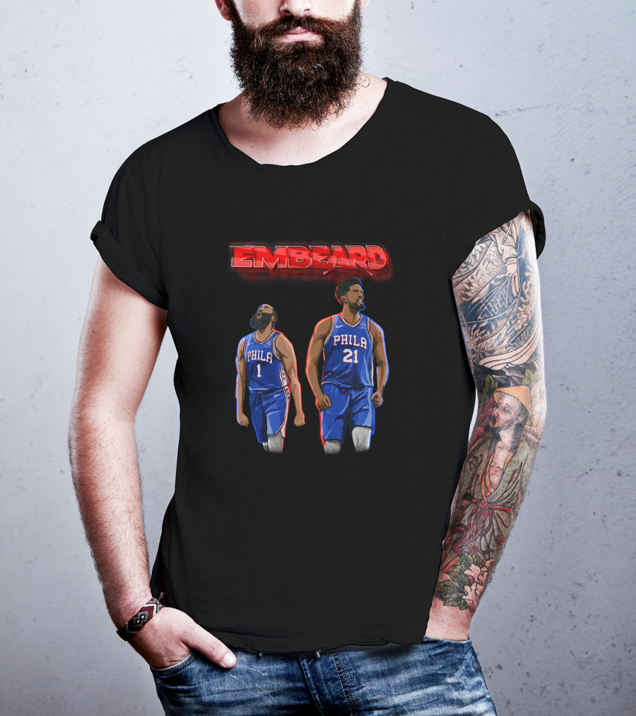 Embeard Philly Dynamic Duo Philadelphia 76ers Dsaraiyart Creator Spring T-Shirt