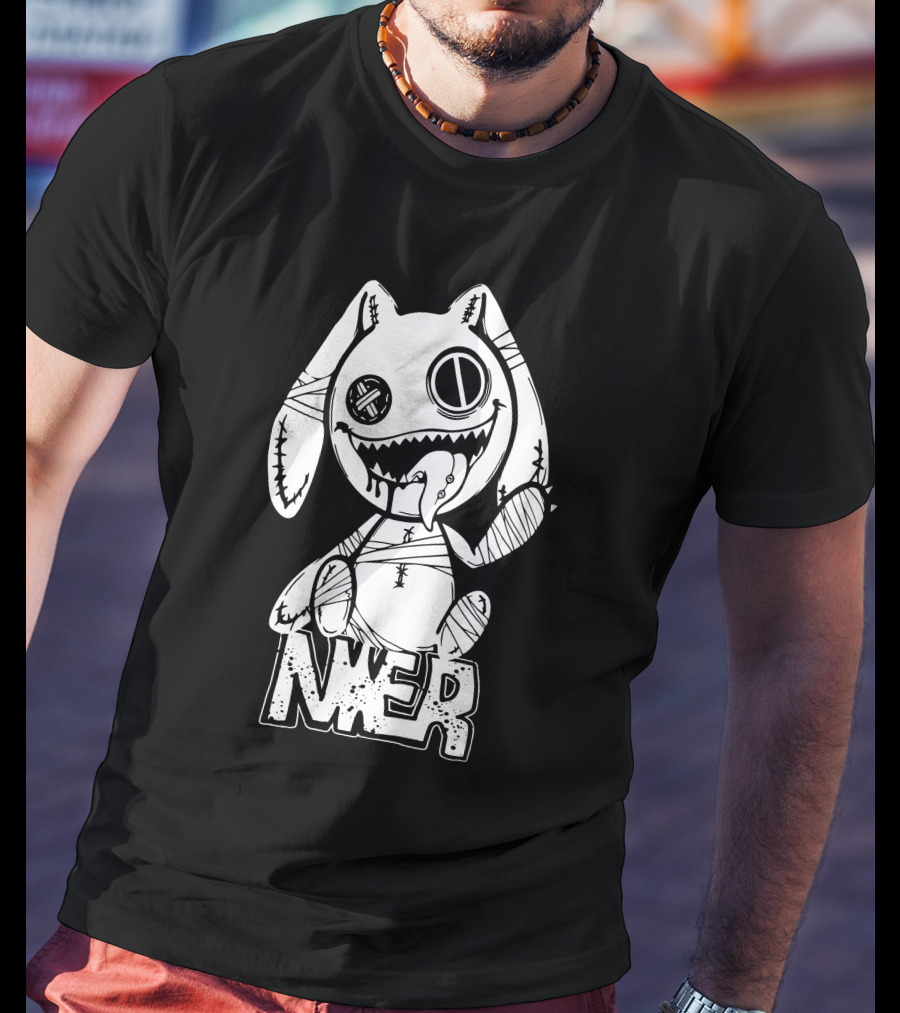 Nier Automata Scariest Rabbit Graphic Nier Tokyo Shop T-Shirt
