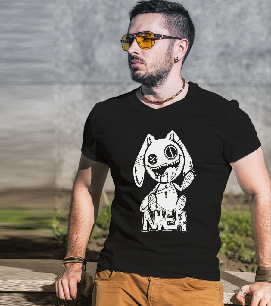 Nier Automata Scariest Rabbit Graphic Nier Tokyo Shop T-Shirt