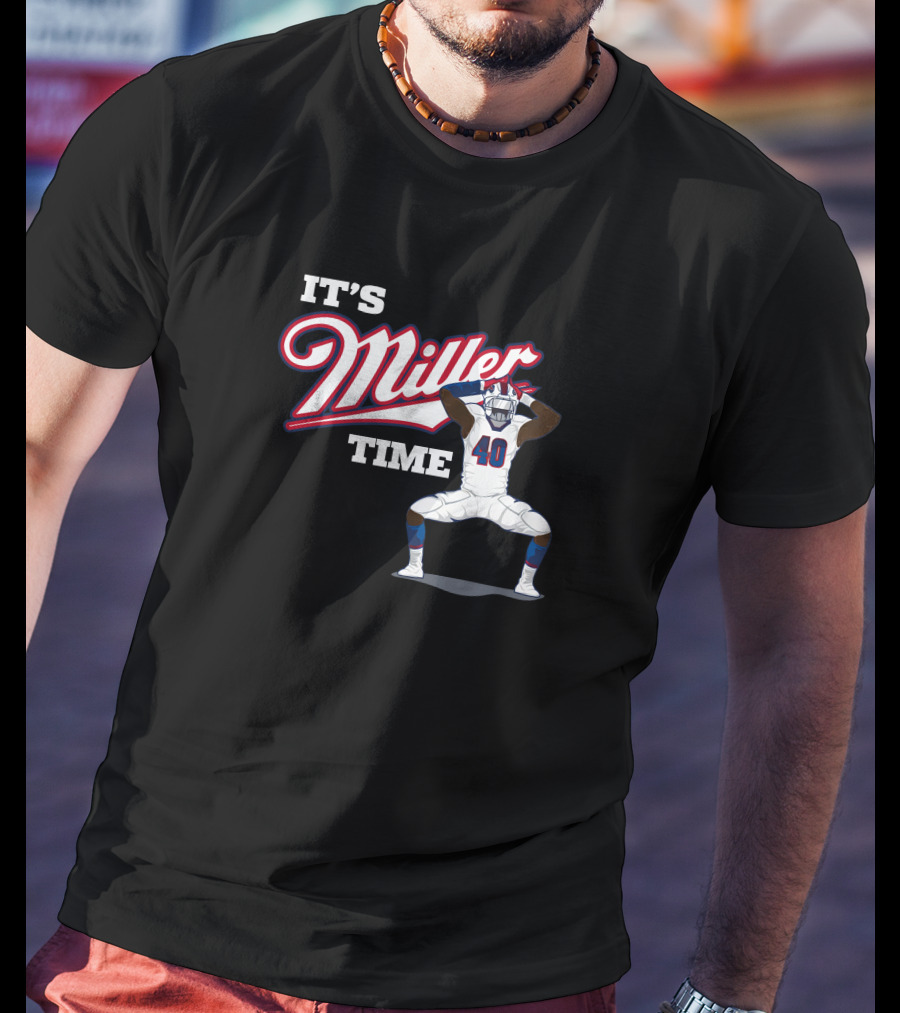 Ctwpod It's Miller Time Von Miller Buffalo Bills Circling The Wagons T-Shirt