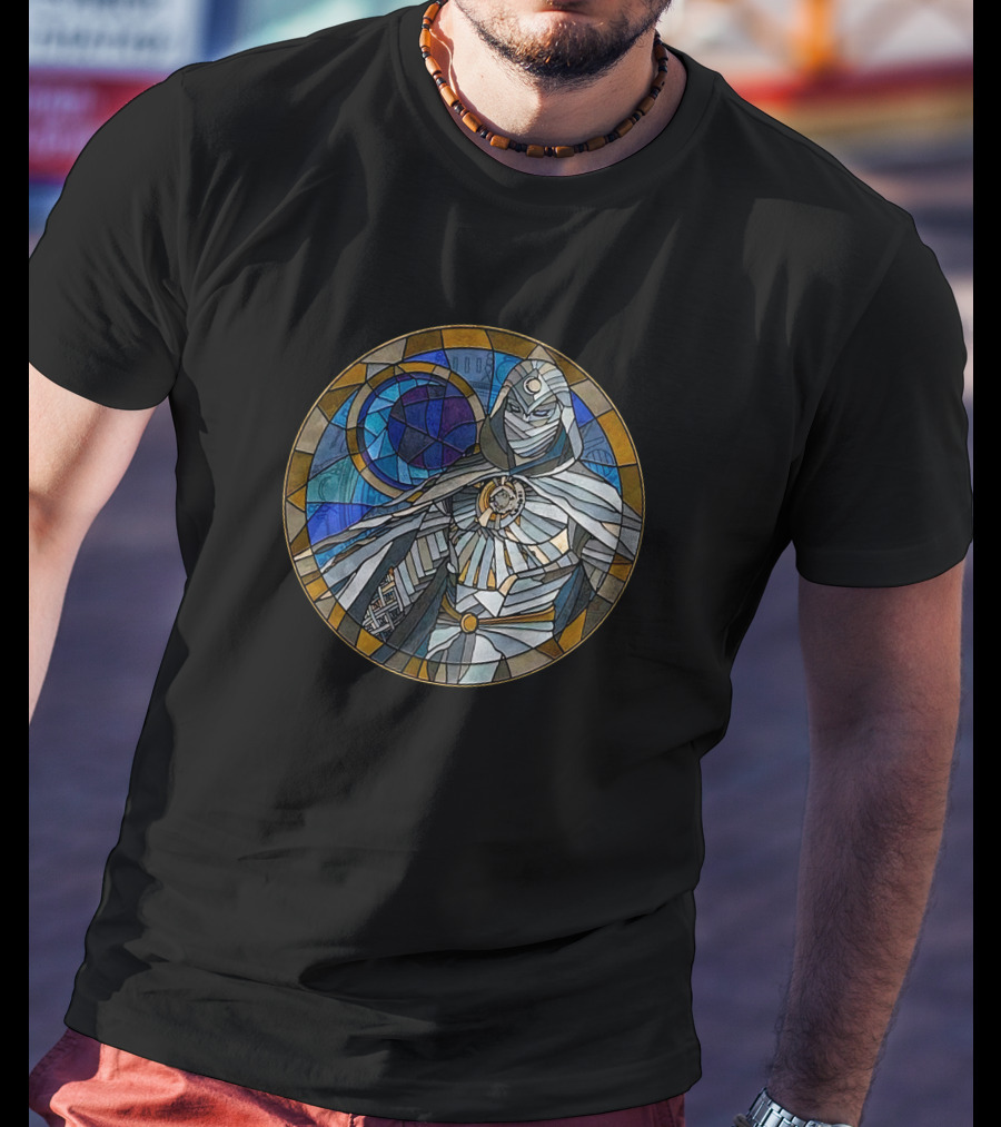 Disney Marvel Moon Knight Stained Glass Hottopic Moon T-Shirt