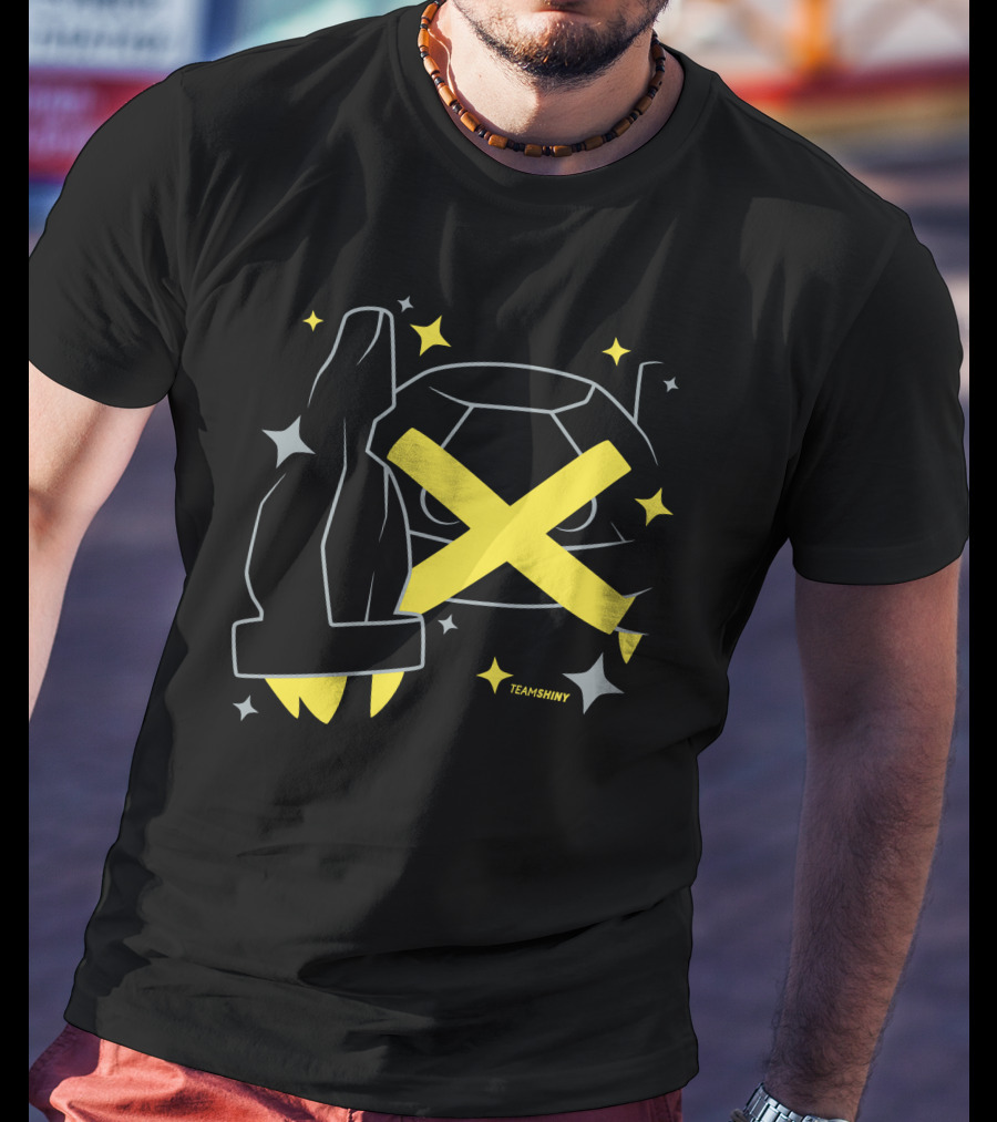 Adrive Merchland Team Shiny 376 Yellow X And Star T-Shirt