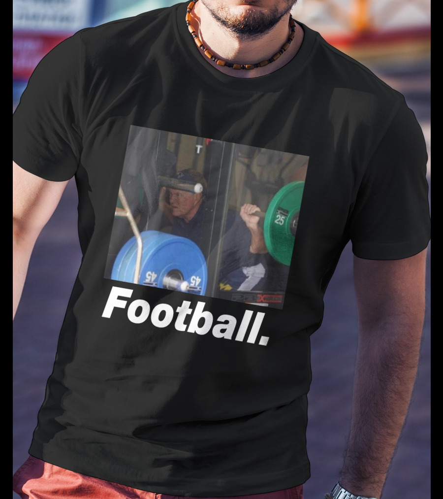 The Pat McAfee Show Football Boston Connor Gym Weightlifting Football T-Shirt