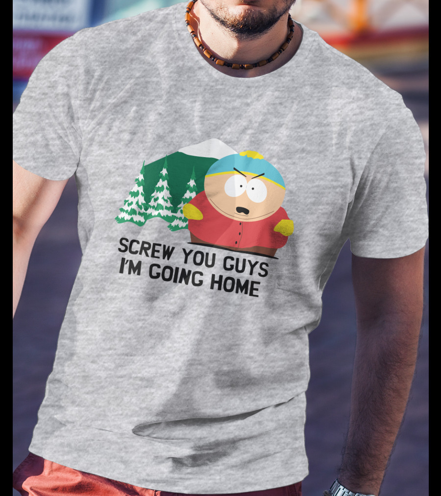 South Park Screw You Guys I'm Going Home Cartman Mountains Scene T-Shirt