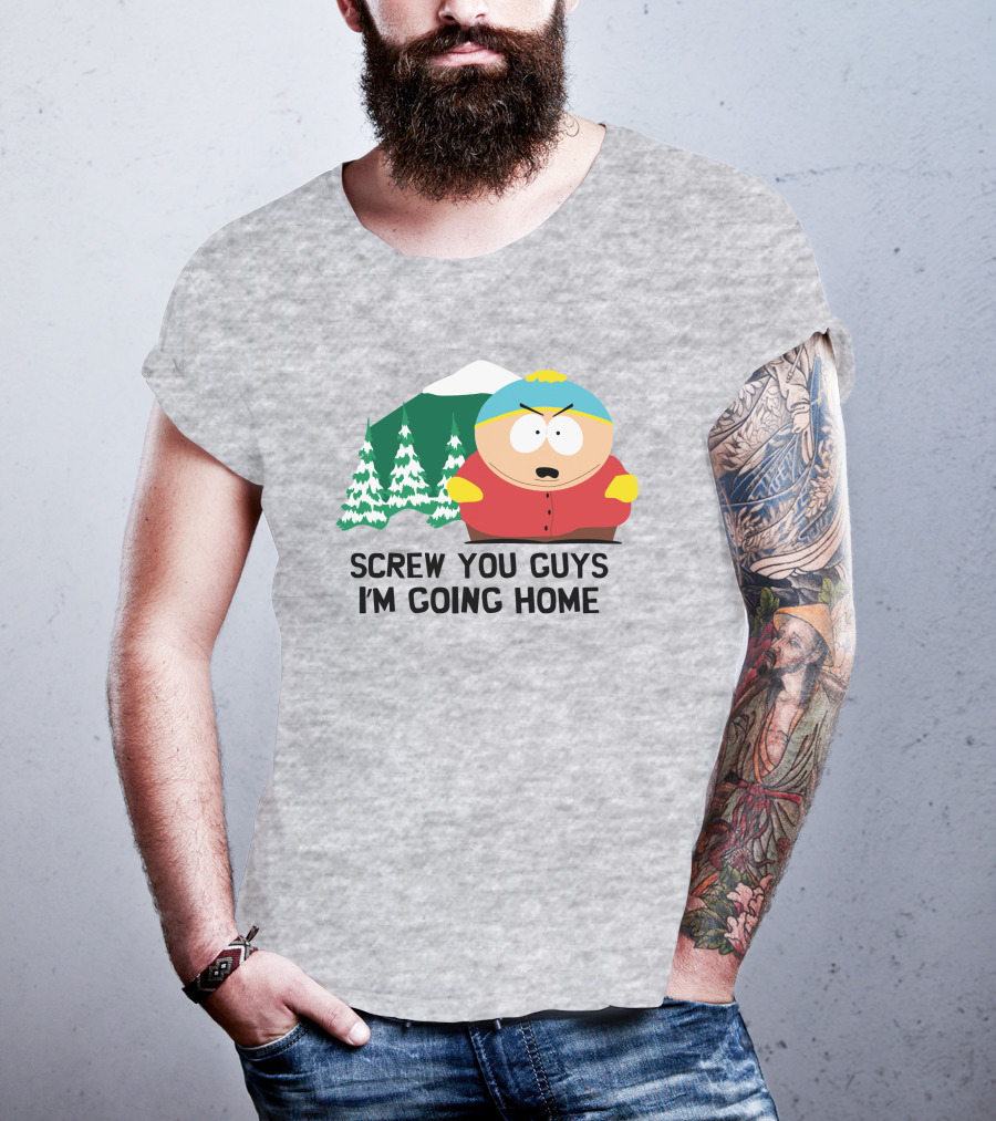 South Park Screw You Guys I'm Going Home Cartman Mountains Scene T-Shirt