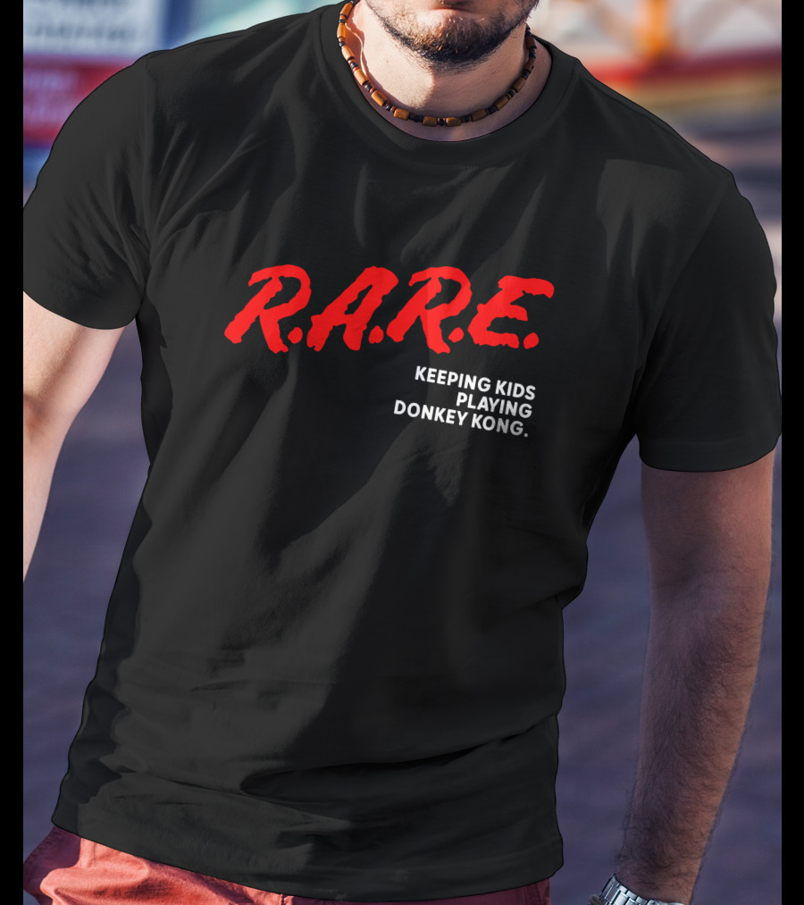 R.A.R.E. Keeping Kids Playing Donkey Kong T-Shirt