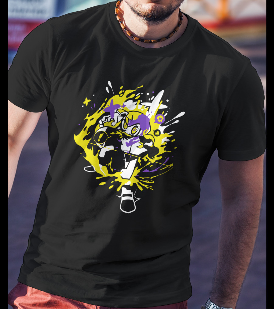 The Yetee Shop Squid 3 Vibrant Supernova Leslie T-Shirt