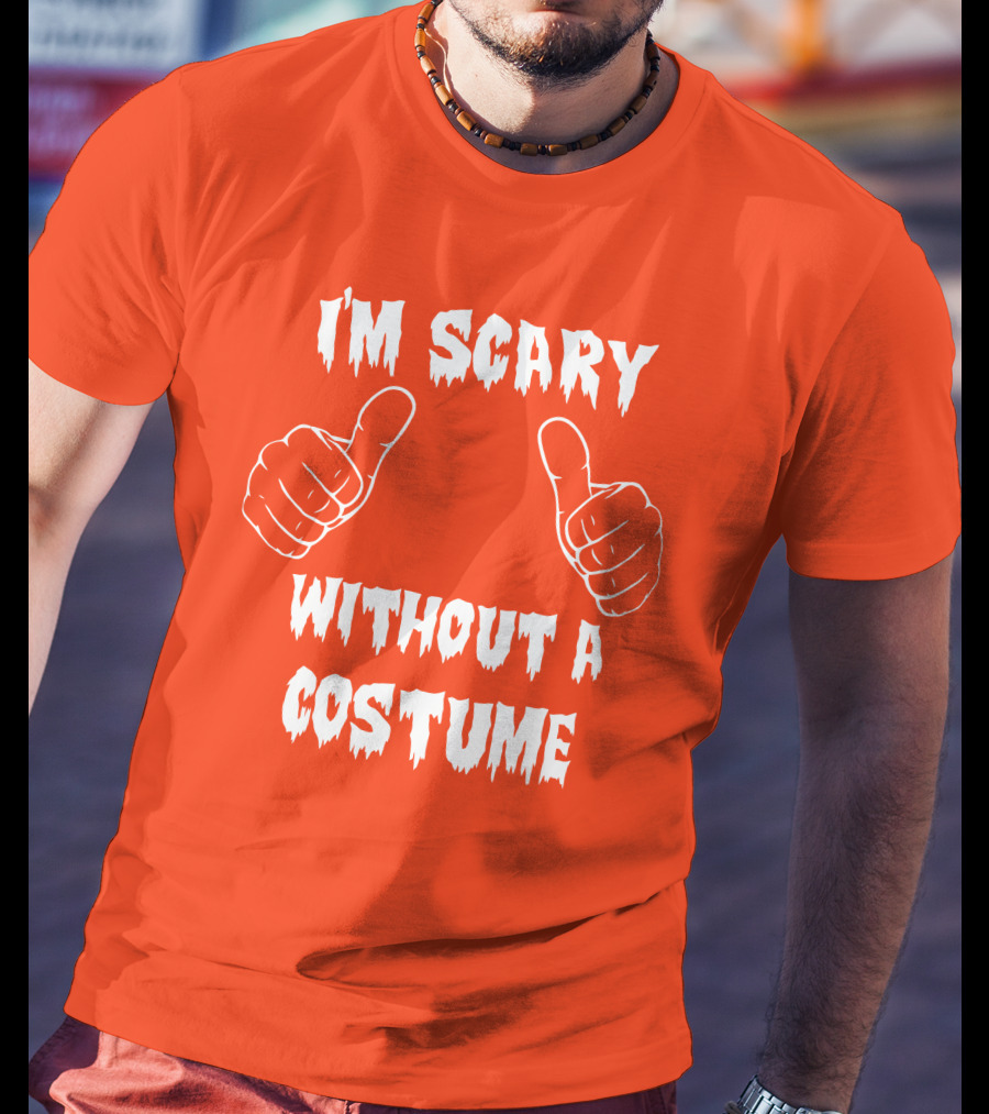 I'm Scary Without A Costume Thumbs Up Sinister Sidney T-Shirt