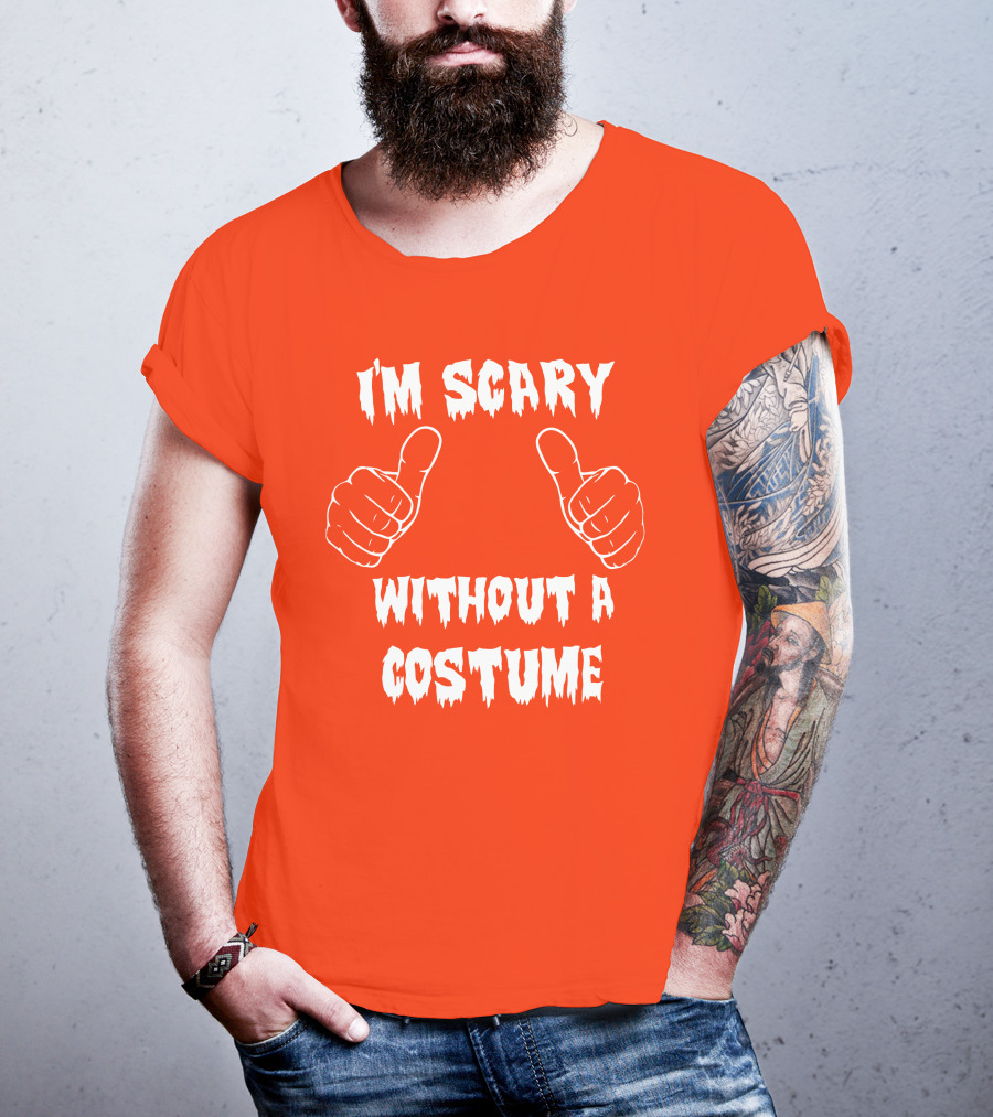 I'm Scary Without A Costume Thumbs Up Sinister Sidney T-Shirt