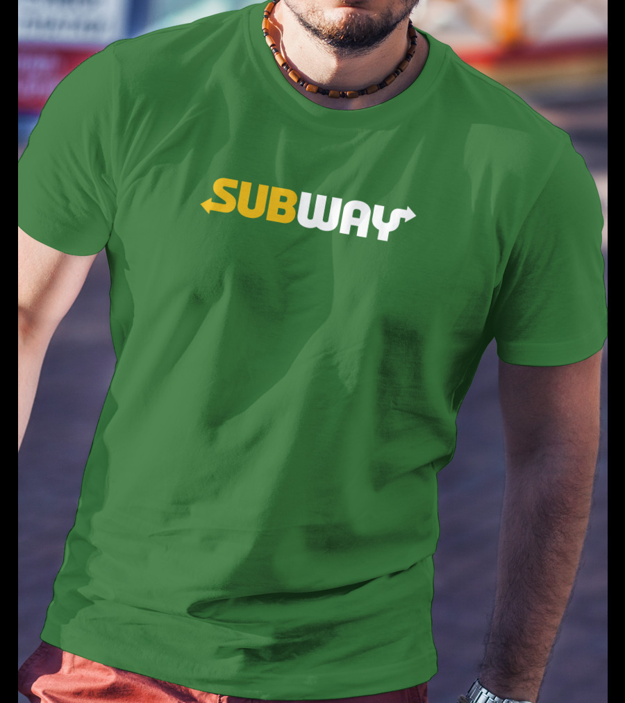 Keefler Subway Logo With Green Background T-Shirt