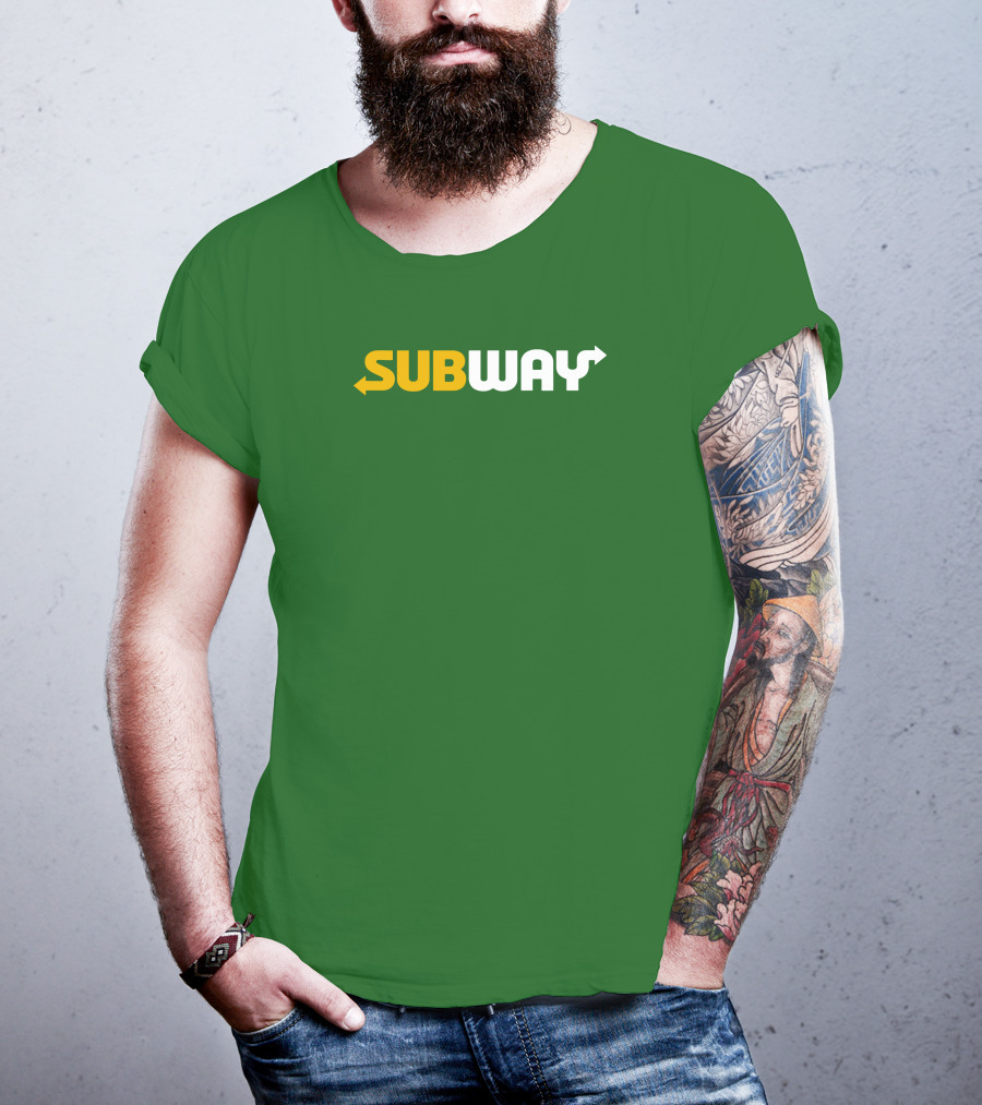 Keefler Subway Logo With Green Background T-Shirt