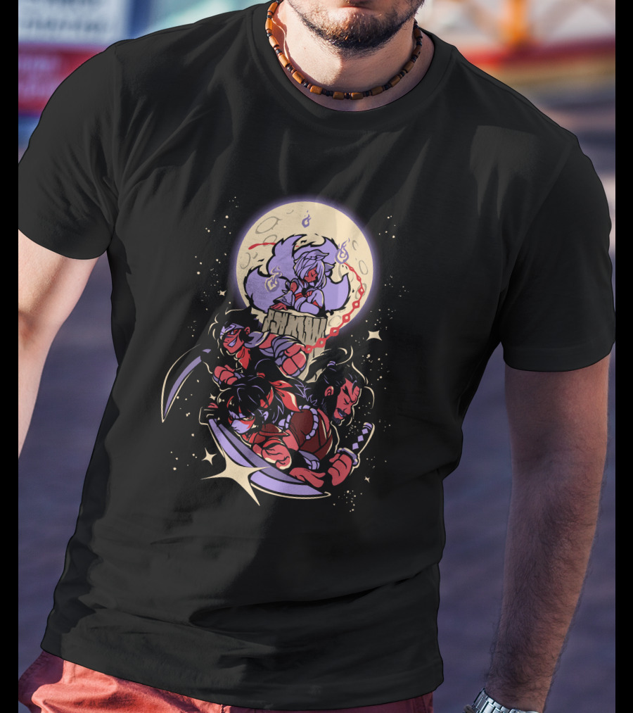 The Yetee Shop Brawlhalla Moonlit Legends Characters Under Full Moon T-Shirt