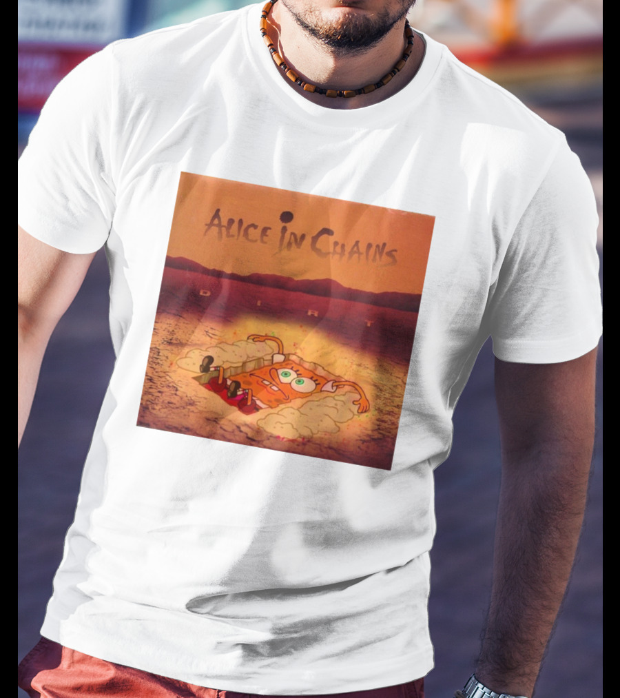 Alice In Chains Dirt Parody SpongeBob SquarePants Mocha Bigwanger12 T-Shirt