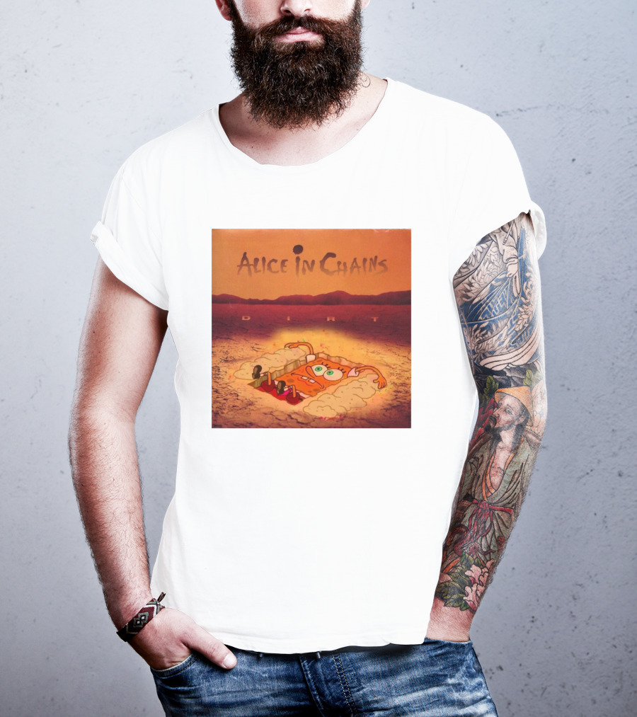 Alice In Chains Dirt Parody SpongeBob SquarePants Mocha Bigwanger12 T-Shirt