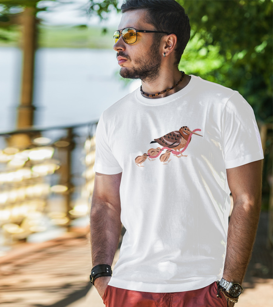 Everpress Shop Everybody Grab Hold Bird And Chicks With Worms T-Shirt