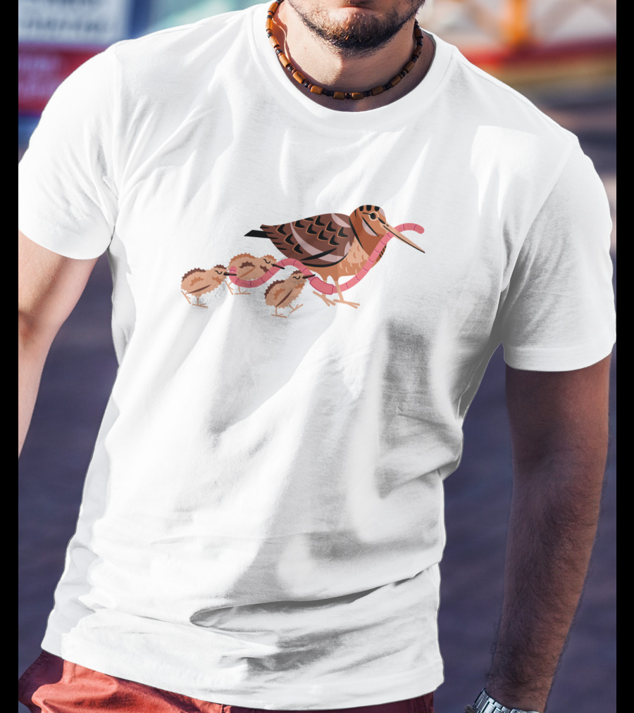 Everpress Shop Everybody Grab Hold Bird And Chicks With Worms T-Shirt