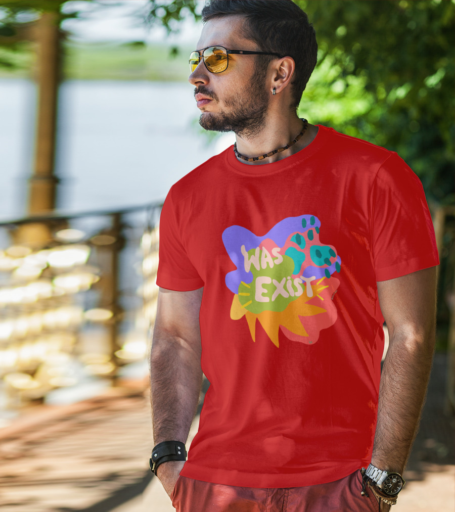 Soleoado Leȯ Was Exist Was Exist Colorful Abstract T-Shirt