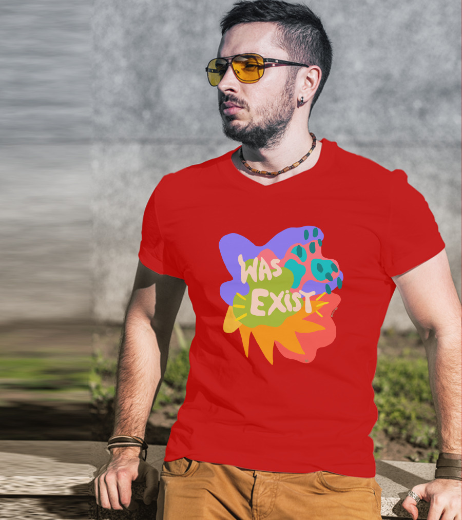Soleoado Leȯ Was Exist Was Exist Colorful Abstract T-Shirt
