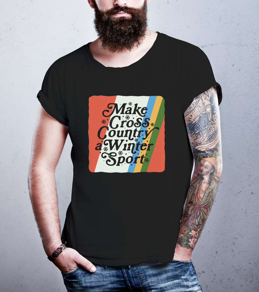 Kyle Merber Make Cross Country A Winter Sport Diadora Colorful Stripe T-Shirt