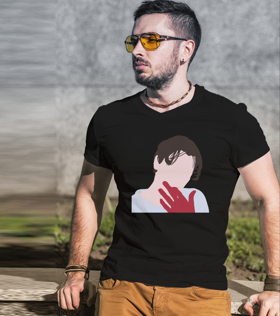 Billy Loomis Graphic Red Hand Monochrome Face T-Shirt