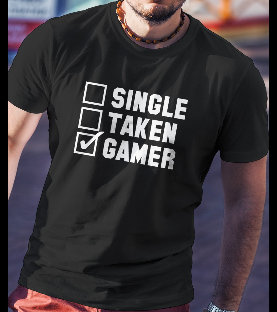 Single Taken Gamer Spacey Soda2 T-Shirt