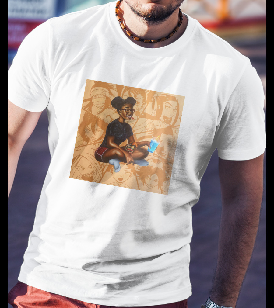 Huey Dynamite Screen Time Fine Be Greedier Anime Character Juice Chips T-Shirt