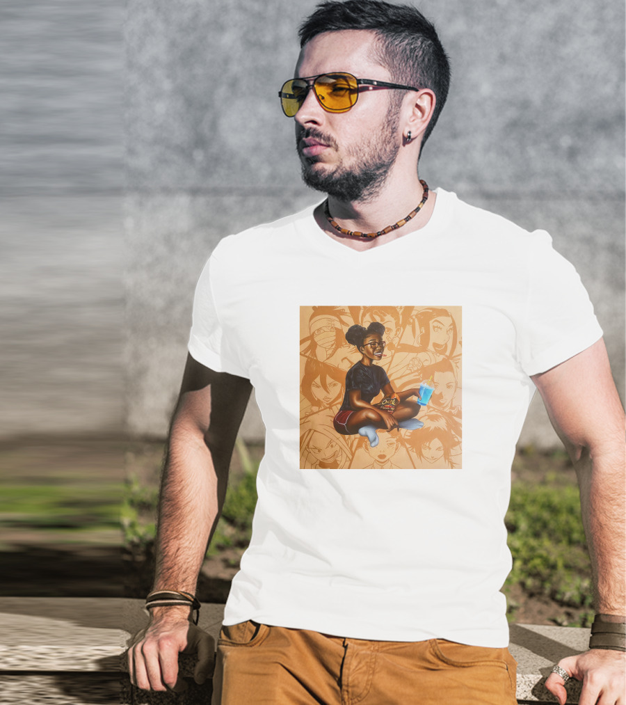 Huey Dynamite Screen Time Fine Be Greedier Anime Character Juice Chips T-Shirt