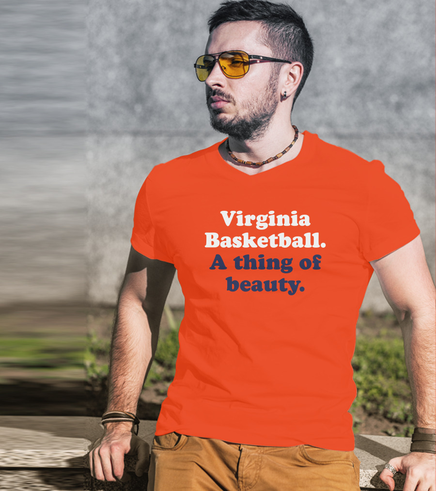 Virginia Basketball A Thing Of Beauty Orange T-Shirt