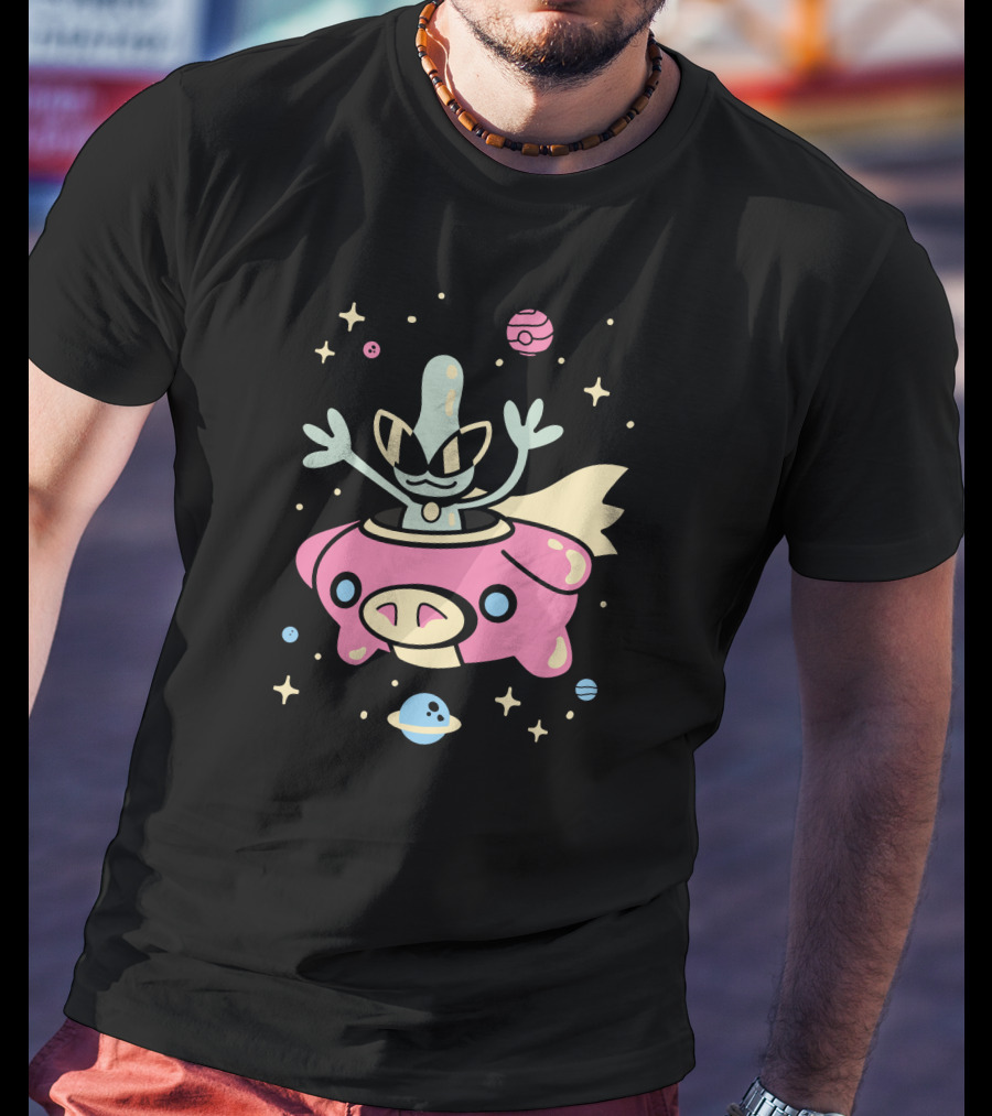 The Yetee Shop Space Glasses Alien In Spaceship By Jaime Ugarte T-Shirt