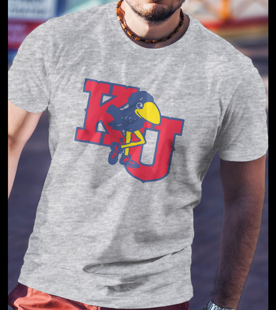 KU Homefield Vintage Long Leg Jayhawk T-Shirt