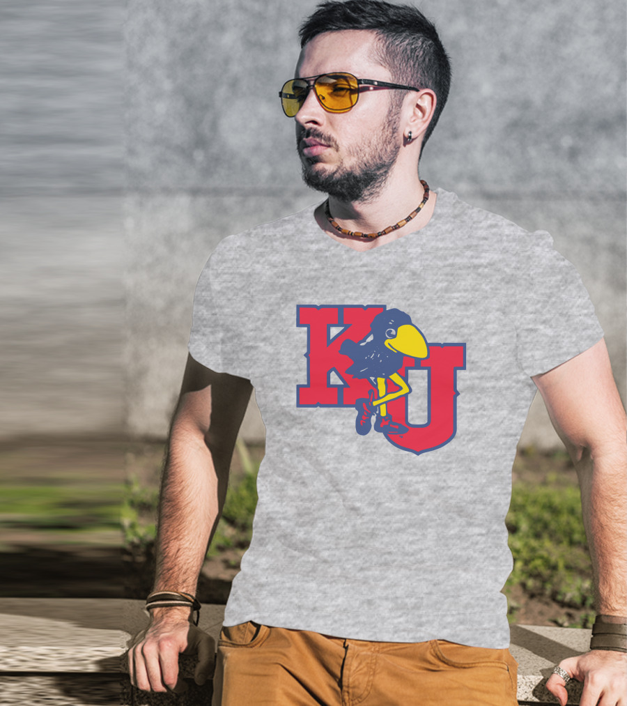 KU Homefield Vintage Long Leg Jayhawk T-Shirt