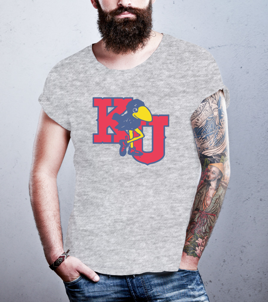 KU Homefield Vintage Long Leg Jayhawk T-Shirt
