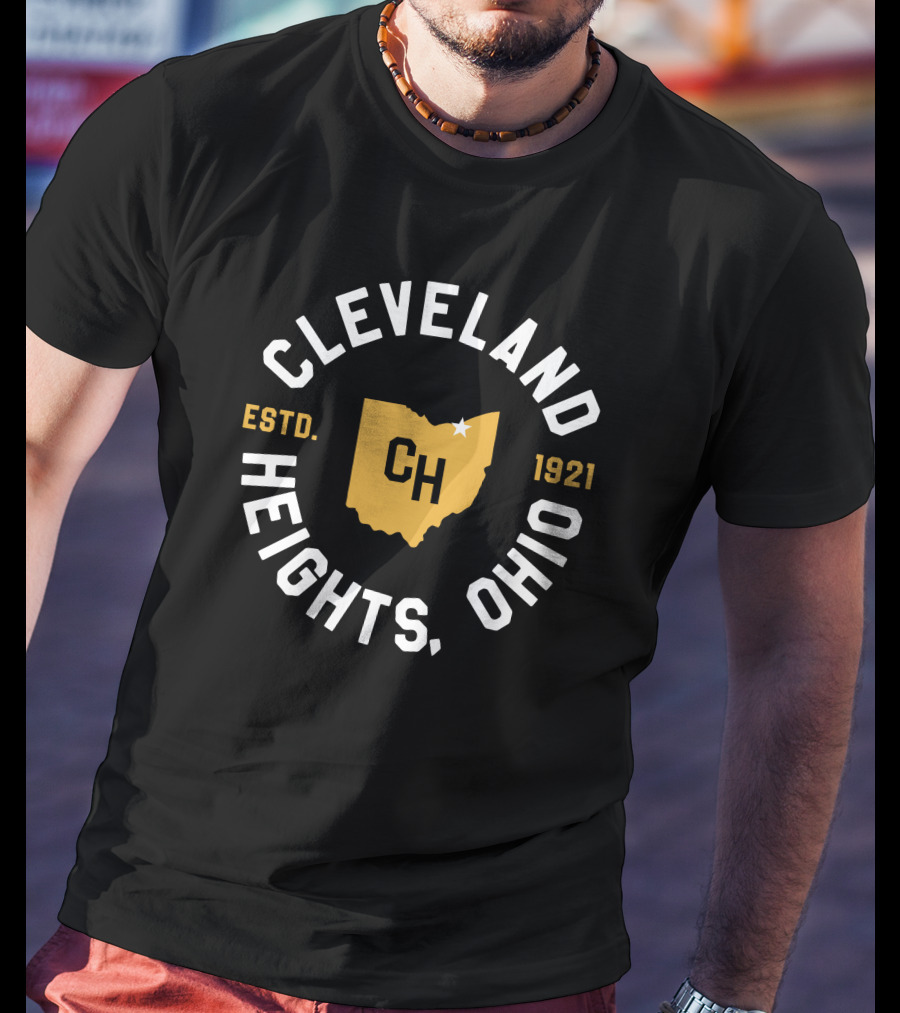 Cleveland Heights Ohio Estd 1921 Cleveland Clothing Co Store CH Map T-Shirt