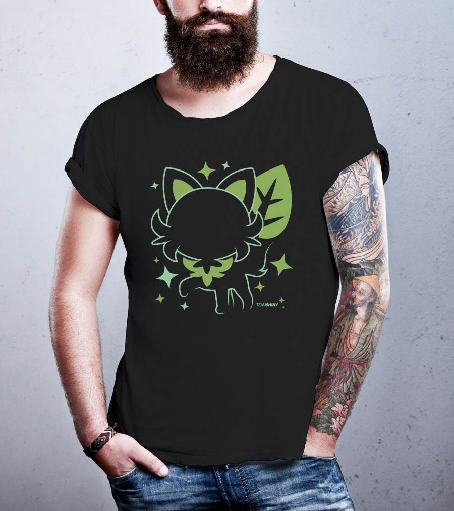 Merch Land Grass Cat Sprigatito Team Shiny Adrive Tk Leaf Stars T-Shirt