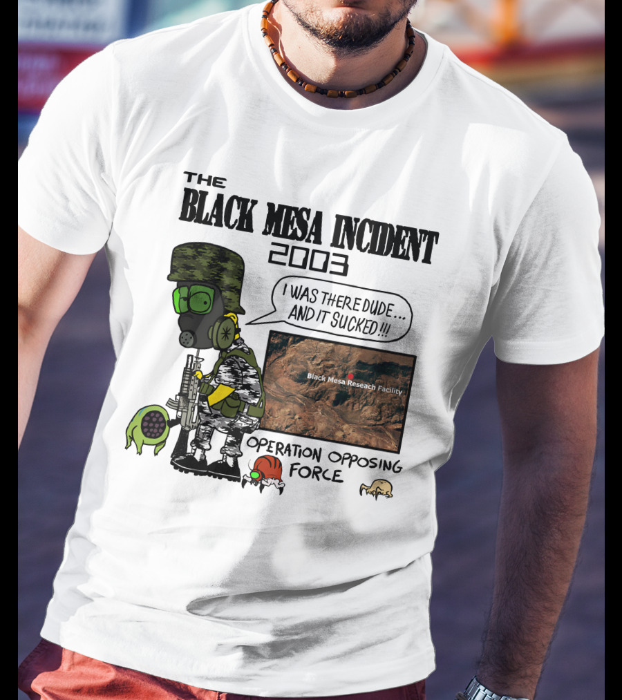 The Black Mesa Incident 2003 Operation Opposing Force Bootleg Bart Style Maurs T-Shirt