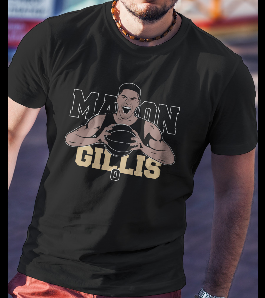 Mason Gillis Basketball Player Energetic Portrait Jon Rothstein Nice Bison Store T-Shirt