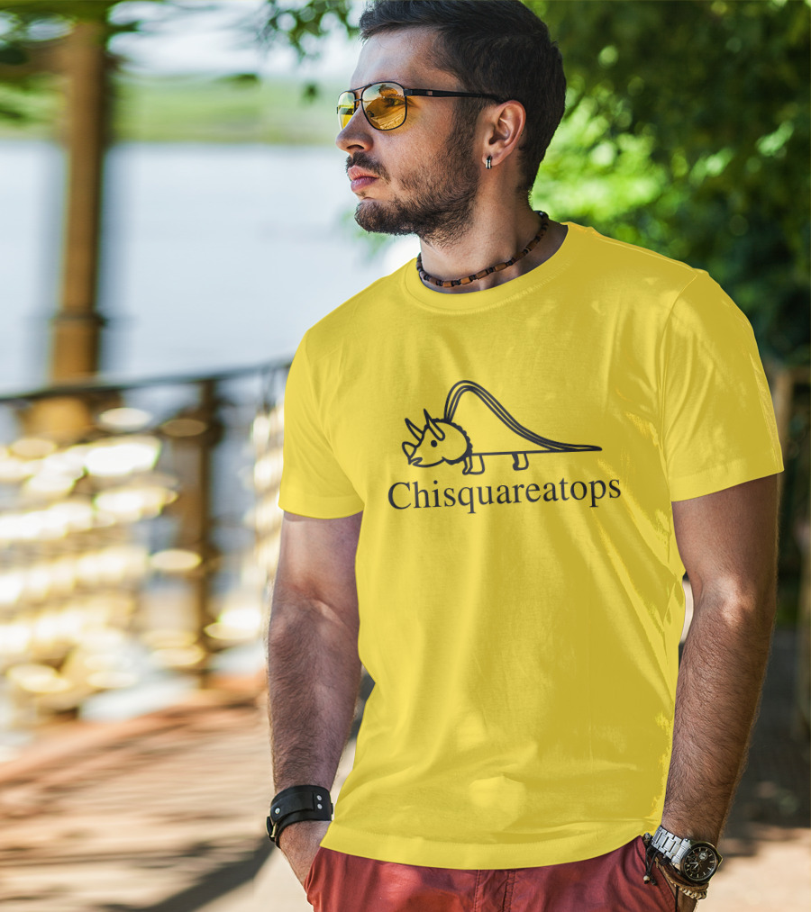 Kristen Fouss Cricut Chisquareatops Dinosaur T-Shirt
