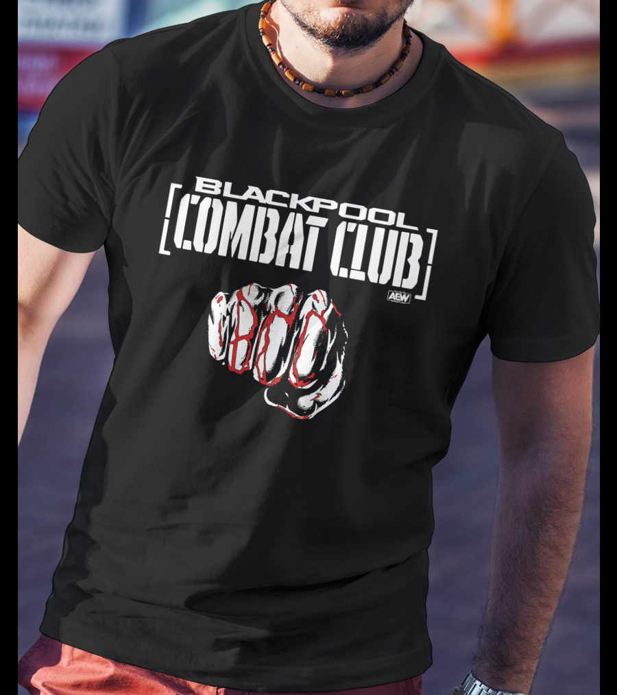 AEW Blackpool Combat Club Forged Fist T-Shirt