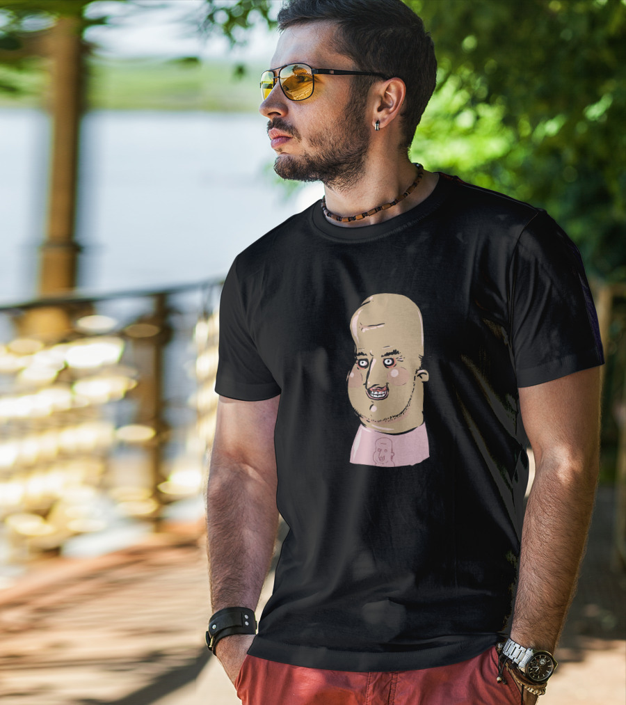 Zogi Corp Store The Critique Jhonen Vasquez Andrew Bell Character With Cartoon Face T-Shirt