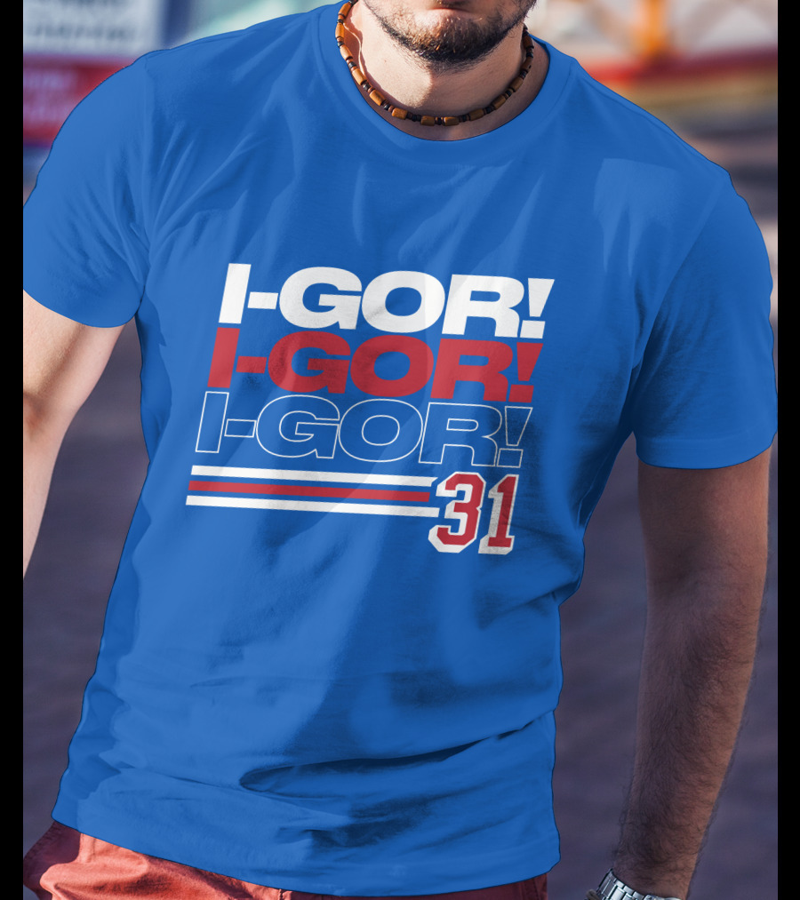 We Bleed Blue NYC Merch Store I-Gor I-Gor I-Gor 31 T-Shirt