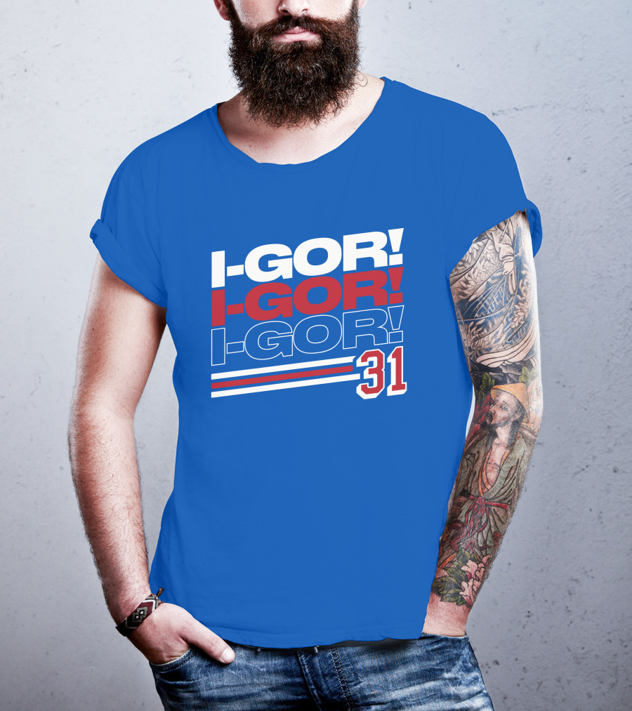We Bleed Blue NYC Merch Store I-Gor I-Gor I-Gor 31 T-Shirt