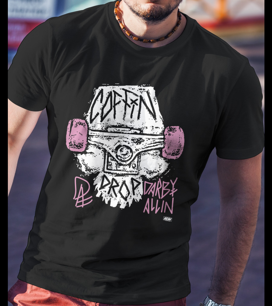 AEW Shop All Elite Wrestling Darby Allin Coffin Drop Snapped T-Shirt