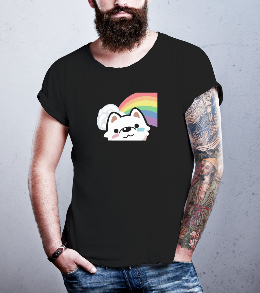 Streame Lements Merch DarkViperAU Pride Rainbow Dog T-Shirt