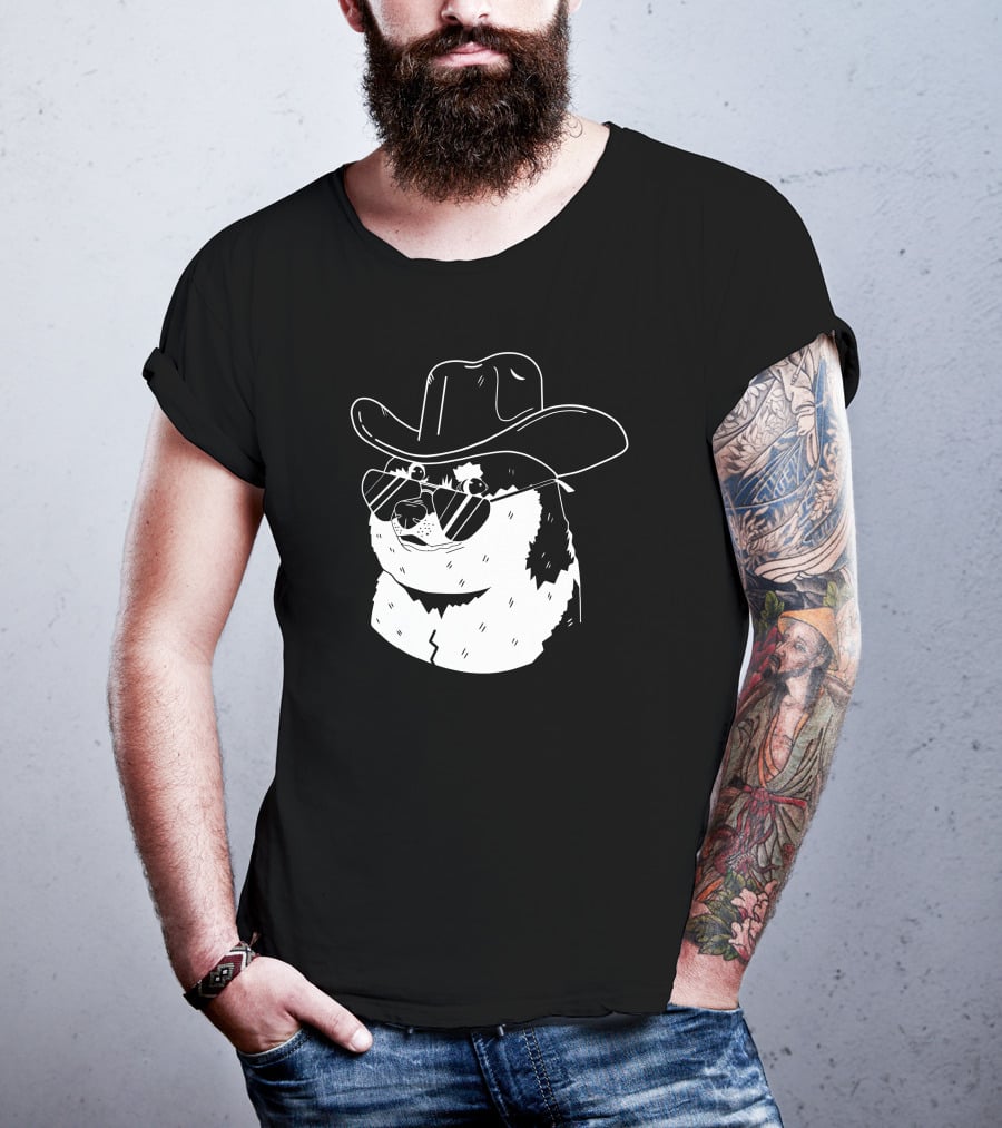 Rodeo Doge Riding Meme Remill Cryptocurrency NFT Concept T-Shirt
