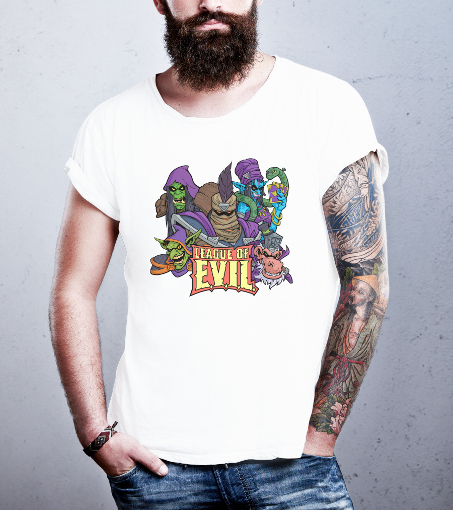 League Of Evil Fantasy Villains Assembly T-Shirt